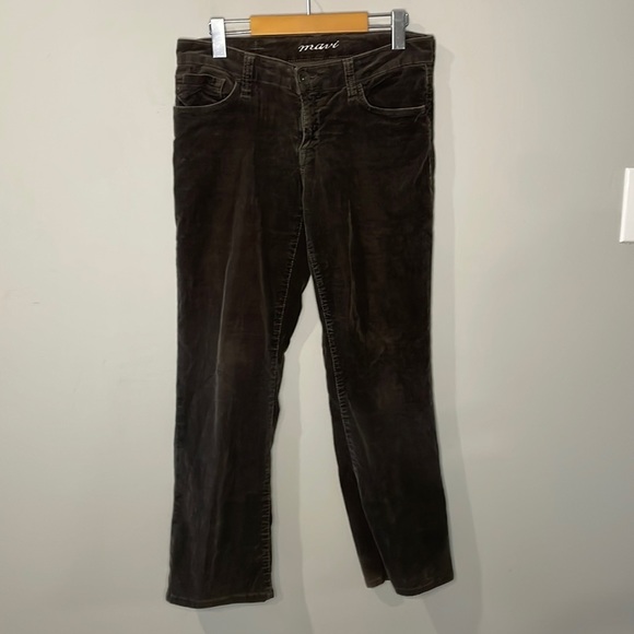 Mavi Molly Corduroy Pant in Chocolate Brown Women's Sz 30/34 - Picture 1 of 7